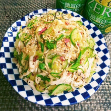 激ウマ痩せつまみ♡ささみと切干しとセロリのゆかり山葵和え