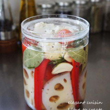 和洋折衷にマリネ野菜を活用♪お弁当に☆