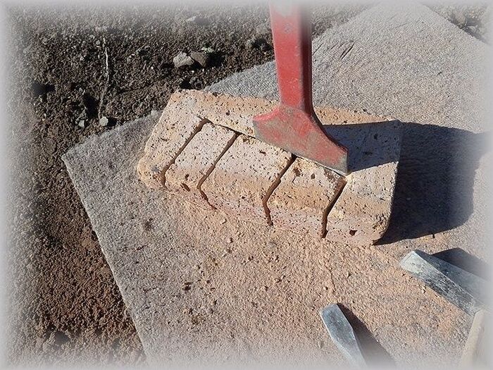 コの字レンガのカット方法②!