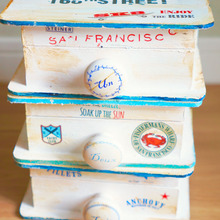 3通りに使える!100均ブック型BOXで簡単!サーフ系小物収納ケースリメイク☆