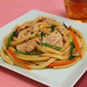 簡単!おいしいエスニック「チャプチェ風うどん」