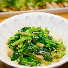 スピードメニュー!ほうれん草とえのきのピーナッツバター味噌和え