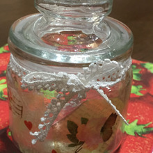 紅茶入れをデコペーパーで簡単デコパージュ♪