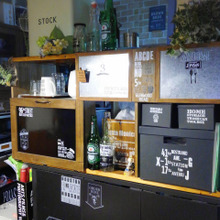 2段ベッドの柵でカフェ風キッチン収納♪DIY