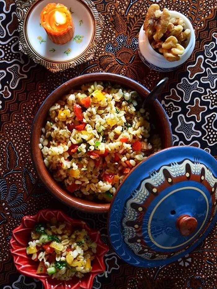 モロッコの家庭料理 ブルグルのサラダ