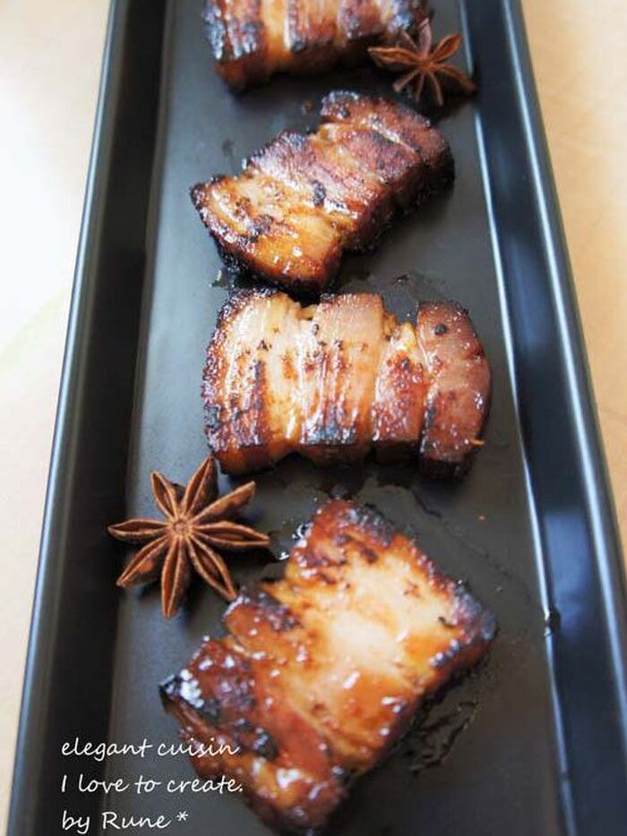 ピーナッツソース三枚ばら肉チャーシュー風