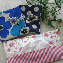 箱ティッシュを持ち歩くためのポーチ