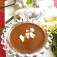 混ぜるだけ♪生春巻のエスニックピーナッツソース