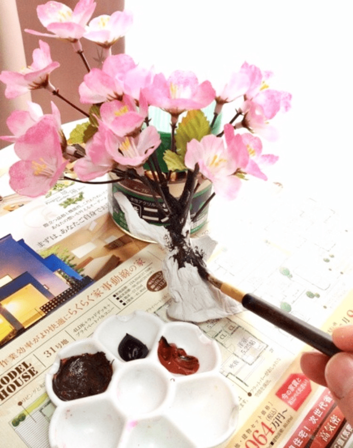 幹の色を塗る*