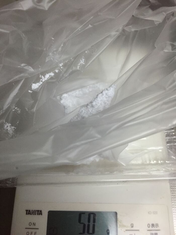 粉類を計る(粉砂糖)