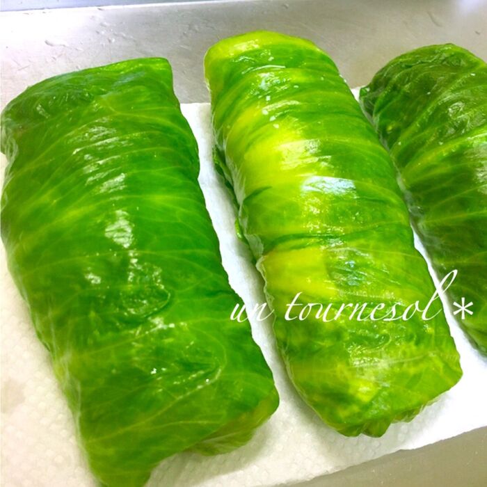 ⑤水気をキッチンペーパーで取って!