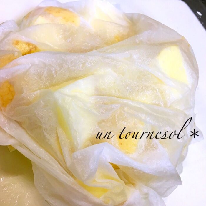 ②レンジ加熱でホクホクに☆