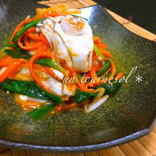 お酒にぴったり♪肝機能アップの!牡蠣キムチ和え