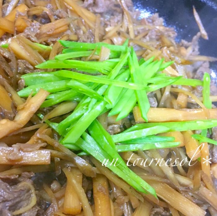 ⑥彩りよく予熱で加熱!