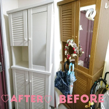 ペイントリメイク♡祖父母が長年使用した下駄箱