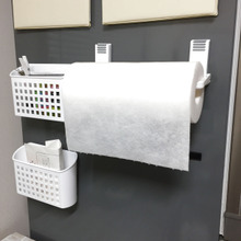 冷蔵庫・洗濯機にはマグネットタイプがおすすめ!タオルバーとペーパーホルダー