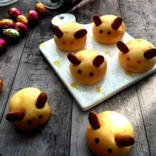 市販のたまごパンでかわいいウサギパンを作ろう♪