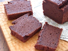 ヘルシーな♡豆腐とココアの米粉パウンドケーキ