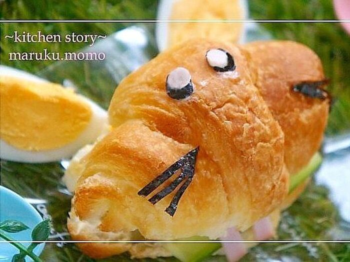 4.ひげ・耳を作る。