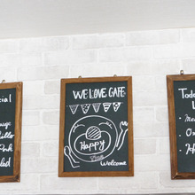 100均ウッドフレームと厚紙で簡単!黒板メニュー風ボード