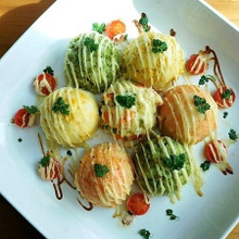 焼いてもおいしいカラフルなポテトサラダ!!