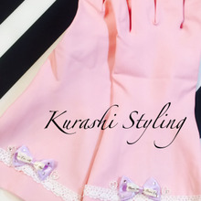 100円ショップのゴム手袋☆ガーリーにデコ❣️