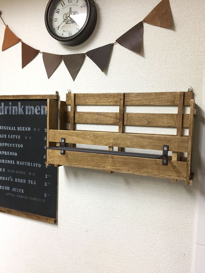 材料は100均すのこ3つ!簡単シェルフの作り方♪