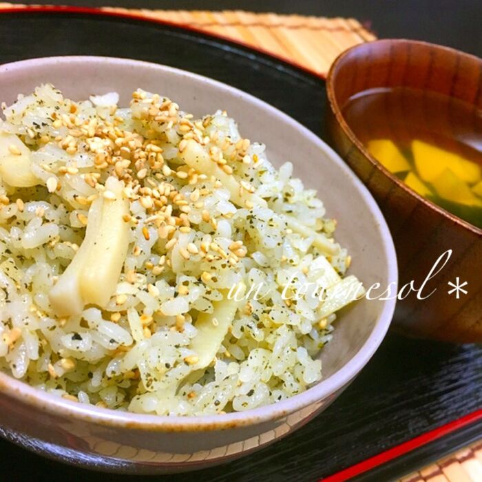 ☆タケノコのお吸い物とも良く合いますよ♡