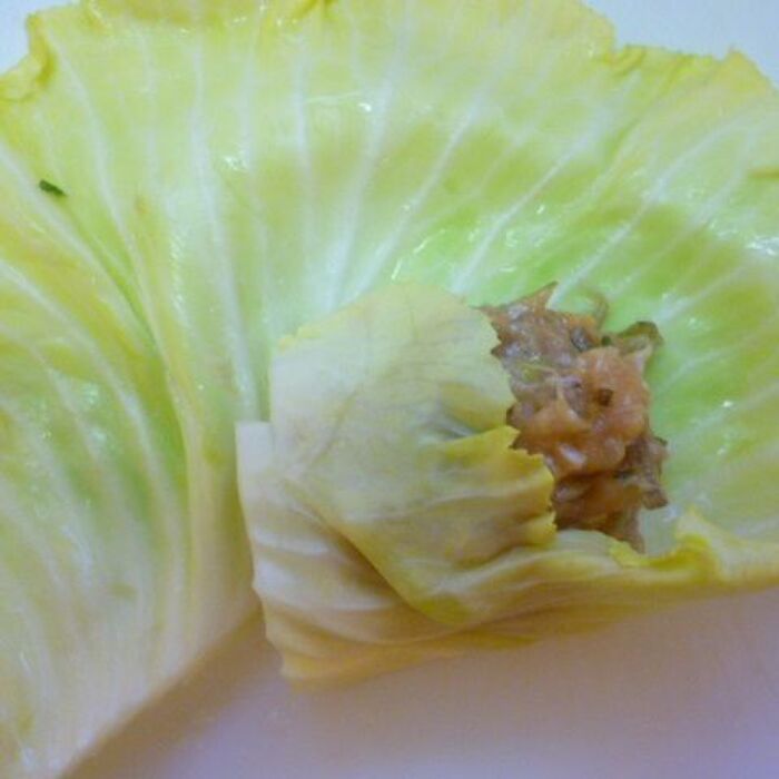 キャベツで包む