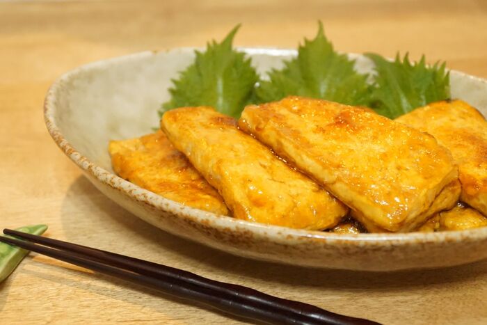 お酒にもご飯にも合うお豆腐照り焼き