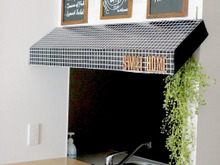 「画びょう(押しピン)で取り付ける屋根」100均カラーボード&リメイクシートで出来ちゃうんです♪