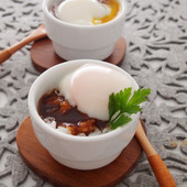 朝食をとりましょう!「カップ温卵ライス」