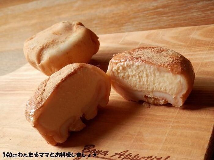 もちもち簡単★黒蜜きな粉のアイス大福