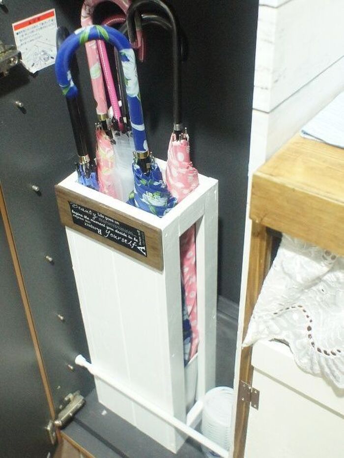 靴箱に傘立てもIN