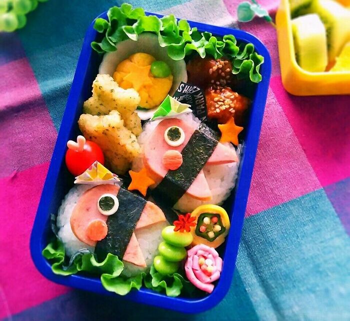 《キャラ弁》こどもの日に♡巻かれちゃった鯉のぼりくん弁当