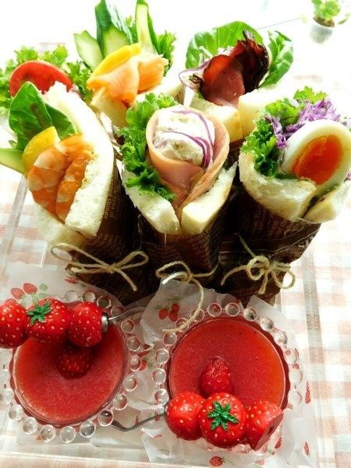 おしゃれなサンドらずでピクニック弁当~♪
