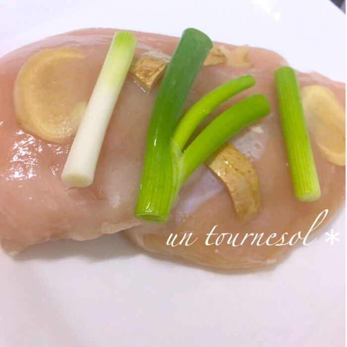 ③ネギと生姜をのせて、香りよく☆