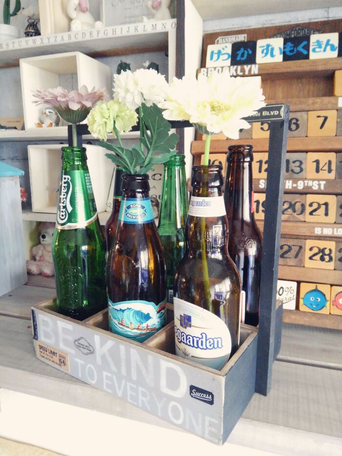 100均材料3つで花びんホルダーDIY ♪
