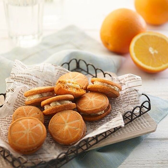 オレンジのバターサンドクッキー