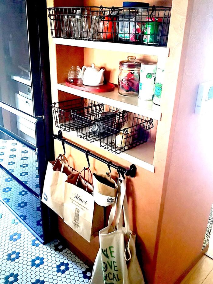 IKEA・ニトリでキッチンシンク背面にざっくり収納