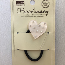 キュートなハートのヘアゴム