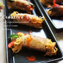 簡単☆美味しい☆綺麗☆担々まぜそば肉ロール♪