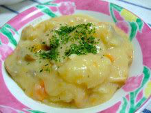 乳アレルギーホワイトシチュー