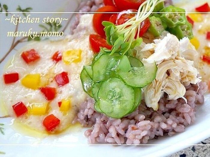 5.野菜を適宜乗せる。