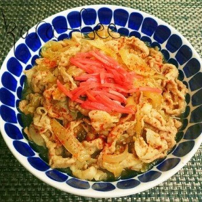 味染みっ染み♡牛丼味でウマッ!自慢のつゆだく甘辛豚丼の具