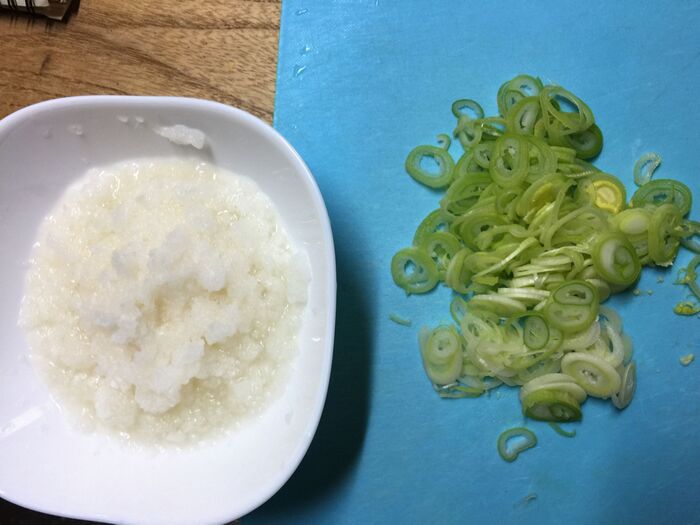 ソースの下準備