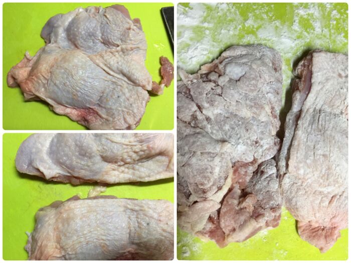 チキンの下準備