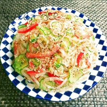 ダイエットに◎ヘルシー!白滝の胡麻ツナマヨサラダ