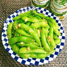 秒殺おつまみ♡スパイシー!ガリバタダシダ枝豆