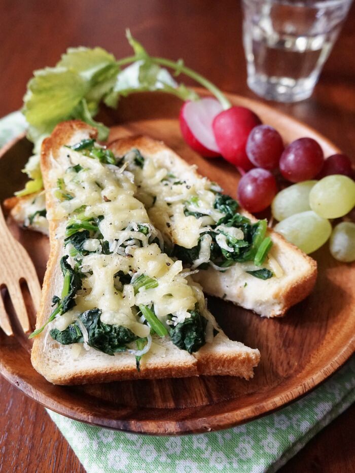 朝食におすすめ!カルシウムたっぷりトースト